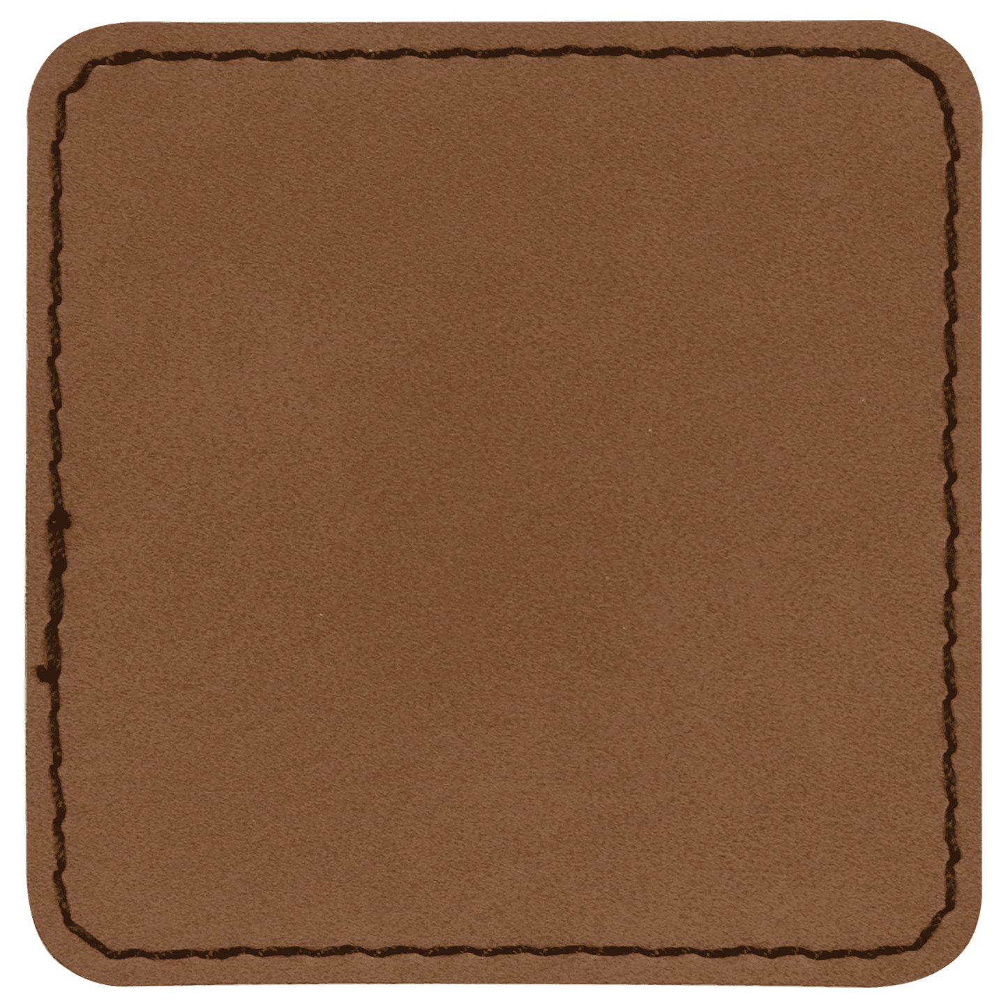 Dark Brown Engraves Black Leatherette Patches - Heat Activated Adhesive - 10 pk. Various Shapes & Sizes