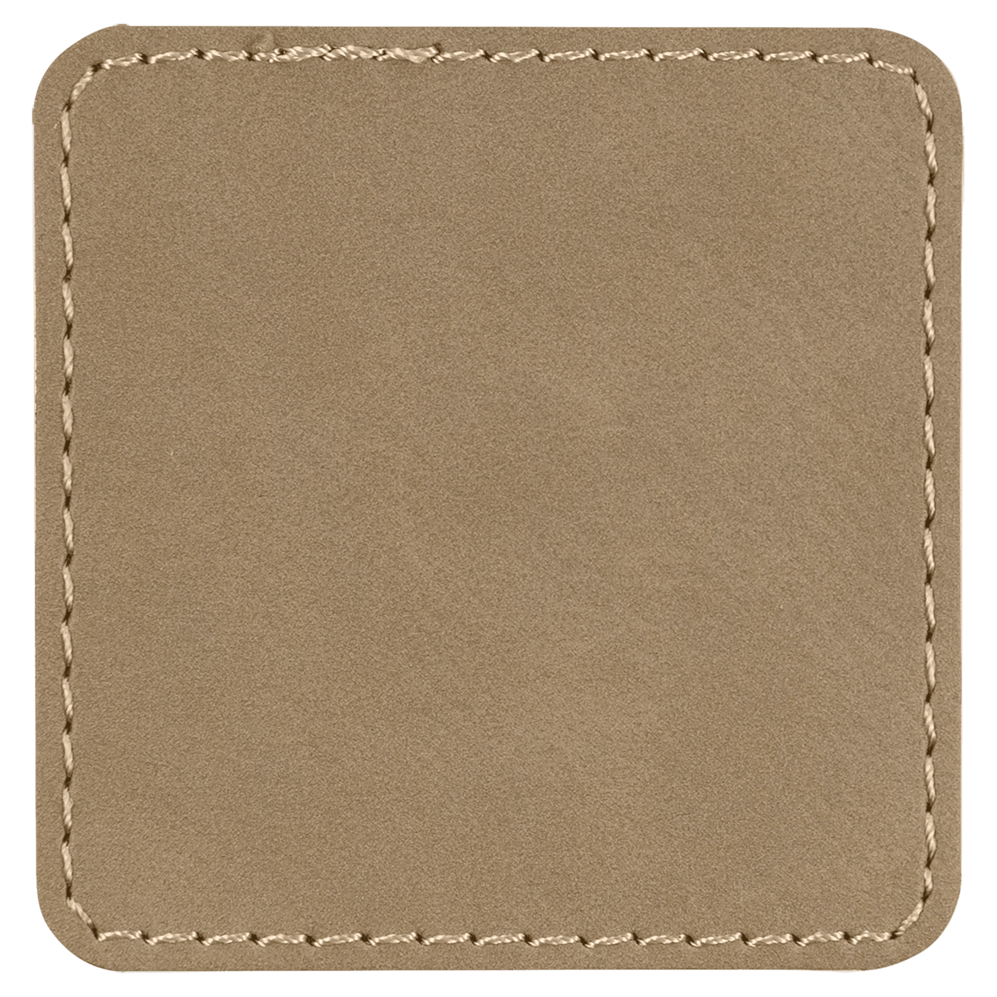 Light Brown Engraves Black Leatherette Patches - Heat Activated Adhesive - 10 pk. Various Shapes & Sizes