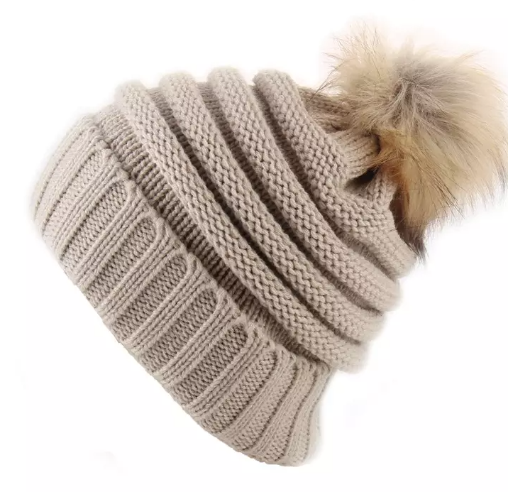 Kids Pom Pom Ski Hat