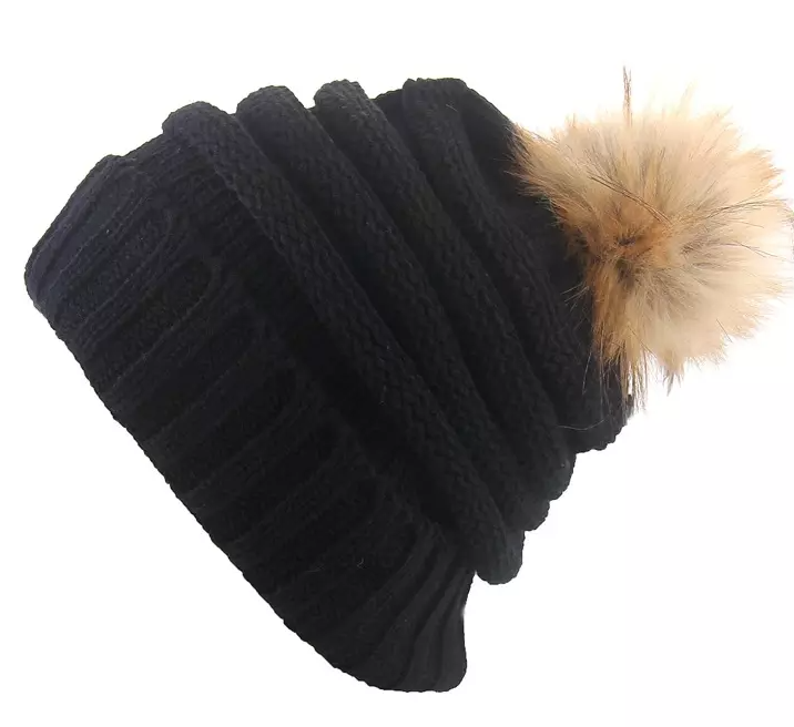 Women's Pom Pom Ski Hat