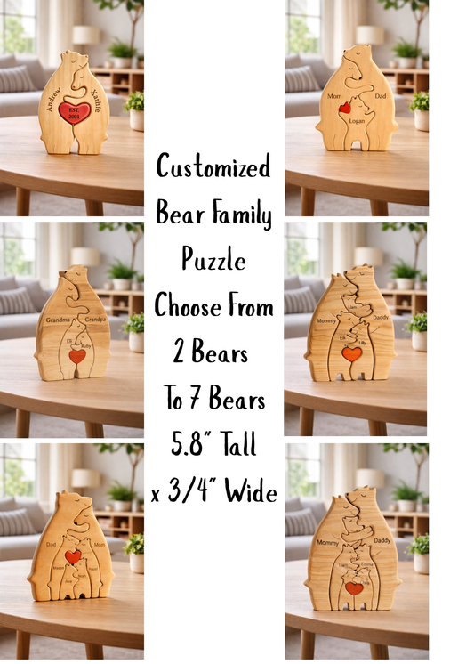 Bear Family Stand Up Puzzle