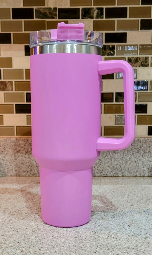 40 oz. Tumbler with Handle - Purple (No Box)