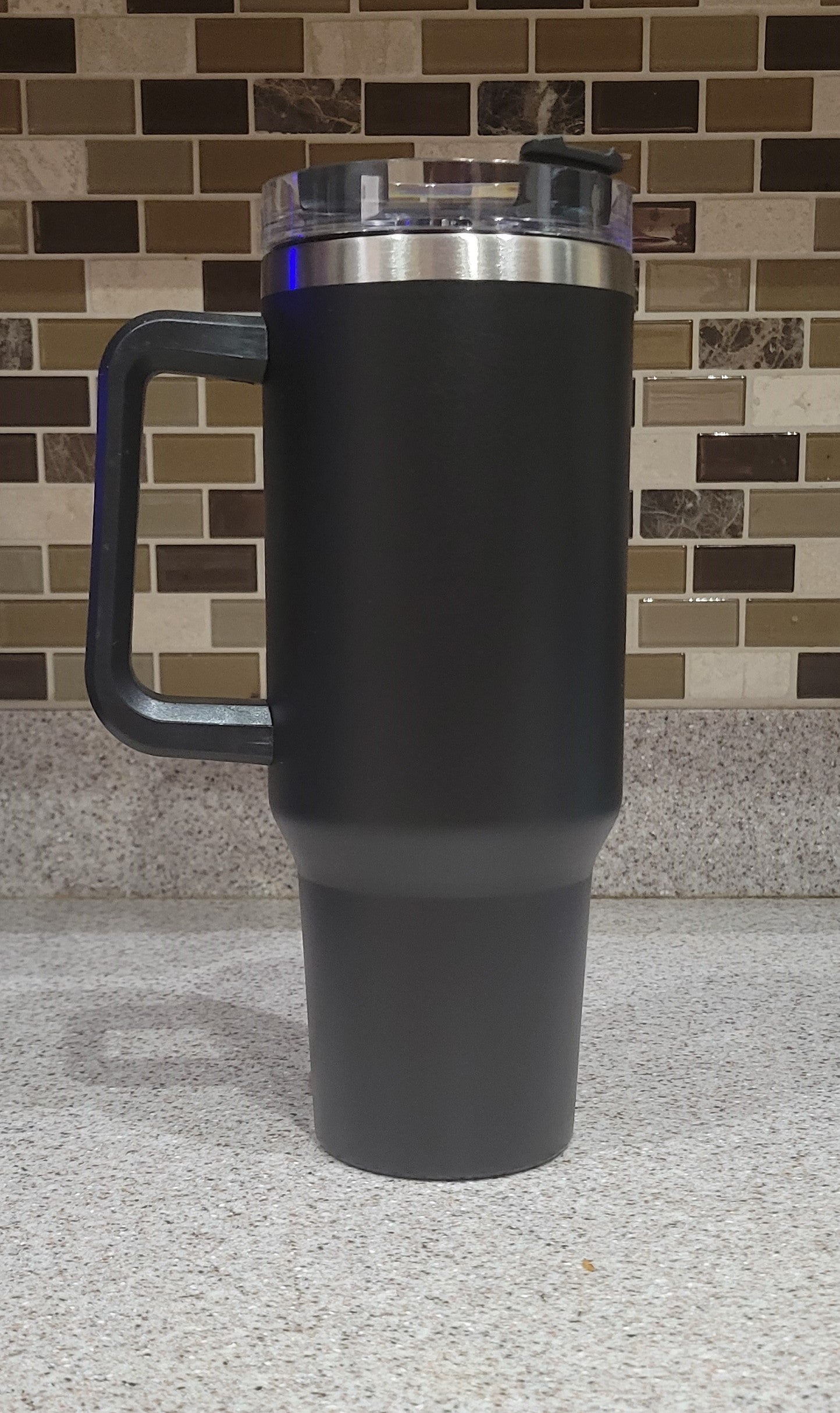 40 oz. Tumbler with Handle - Black (No Box)