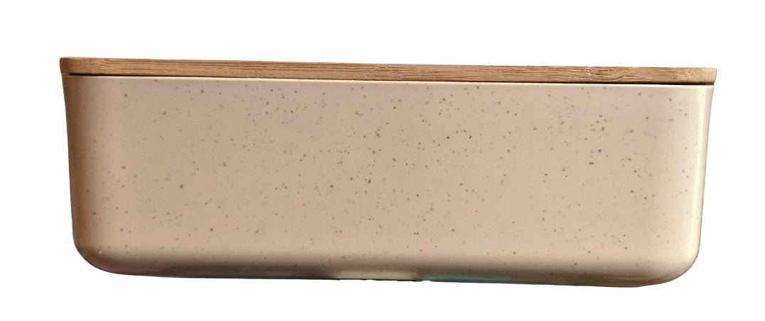 Wood Top Bento Box - Cream or Gray