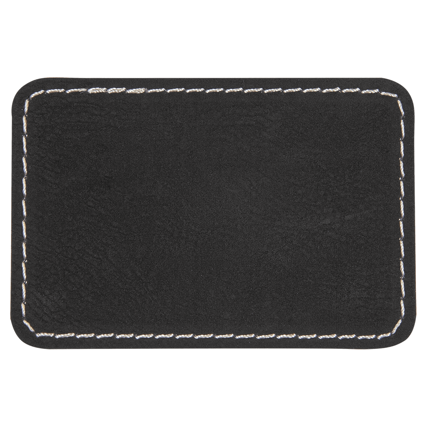 Black Engraves Silver Leatherette Patches - Heat Activated Adhesive - 10 pk. Various Shapes & Sizes