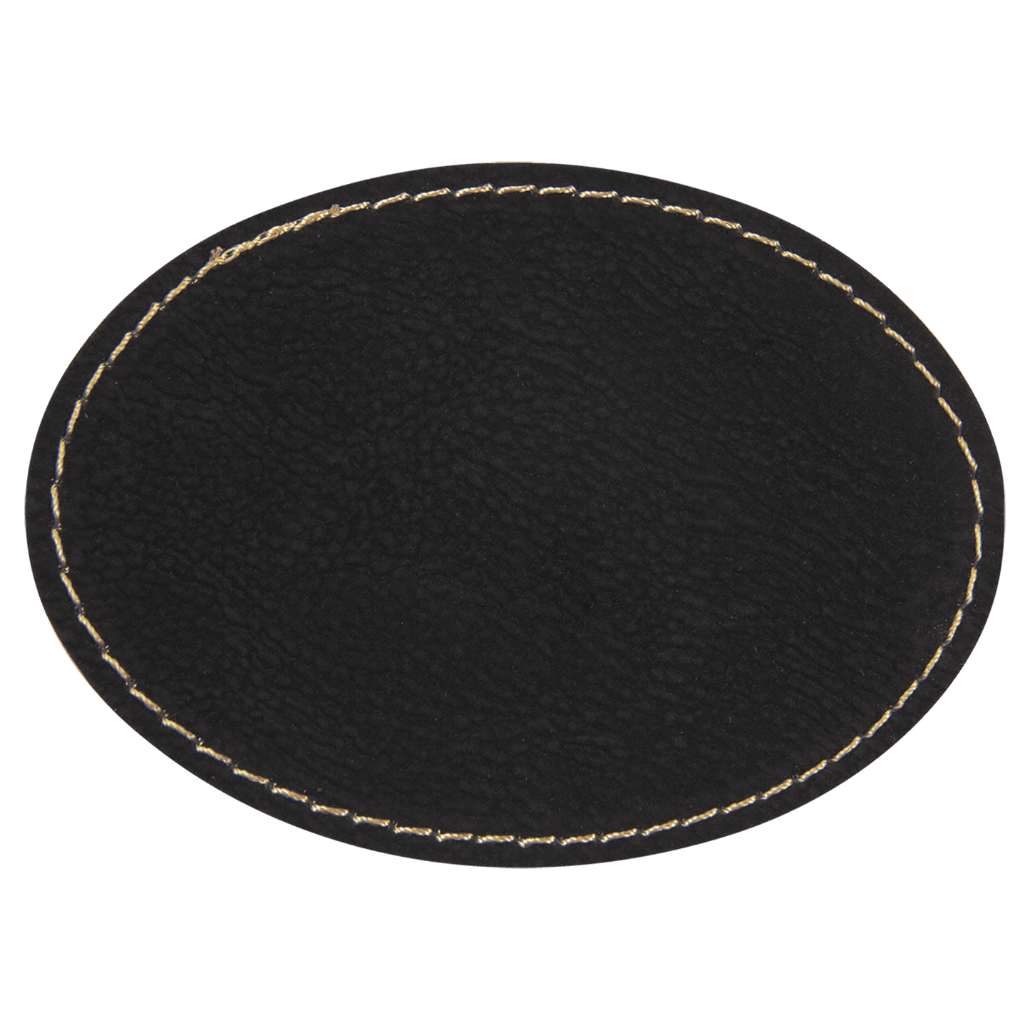 Black Engraves Gold Leatherette Patches - Heat Activated Adhesive - 10 pk. Various Shapes & Sizes