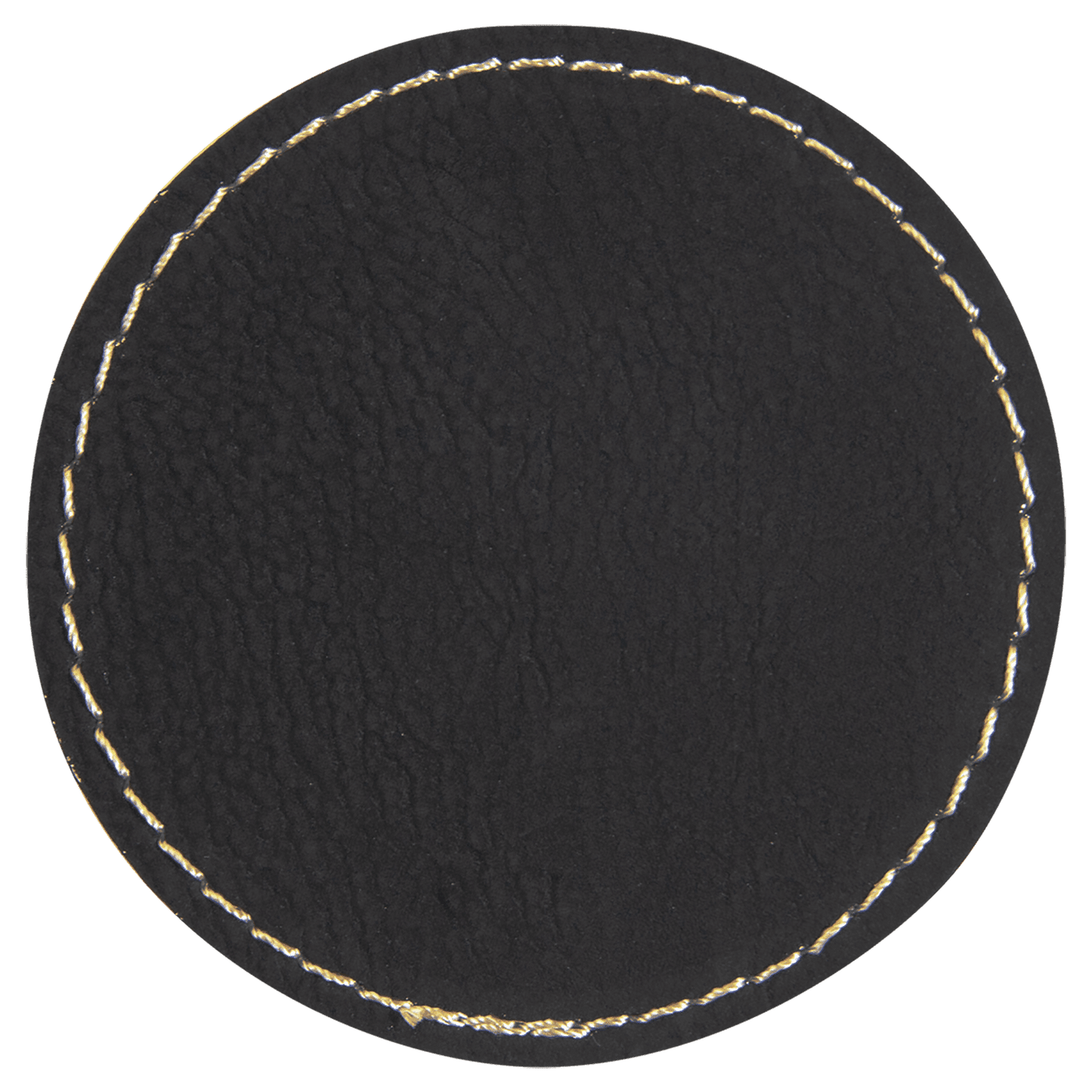 Black Engraves Gold Leatherette Patches - Heat Activated Adhesive - 10 pk. Various Shapes & Sizes
