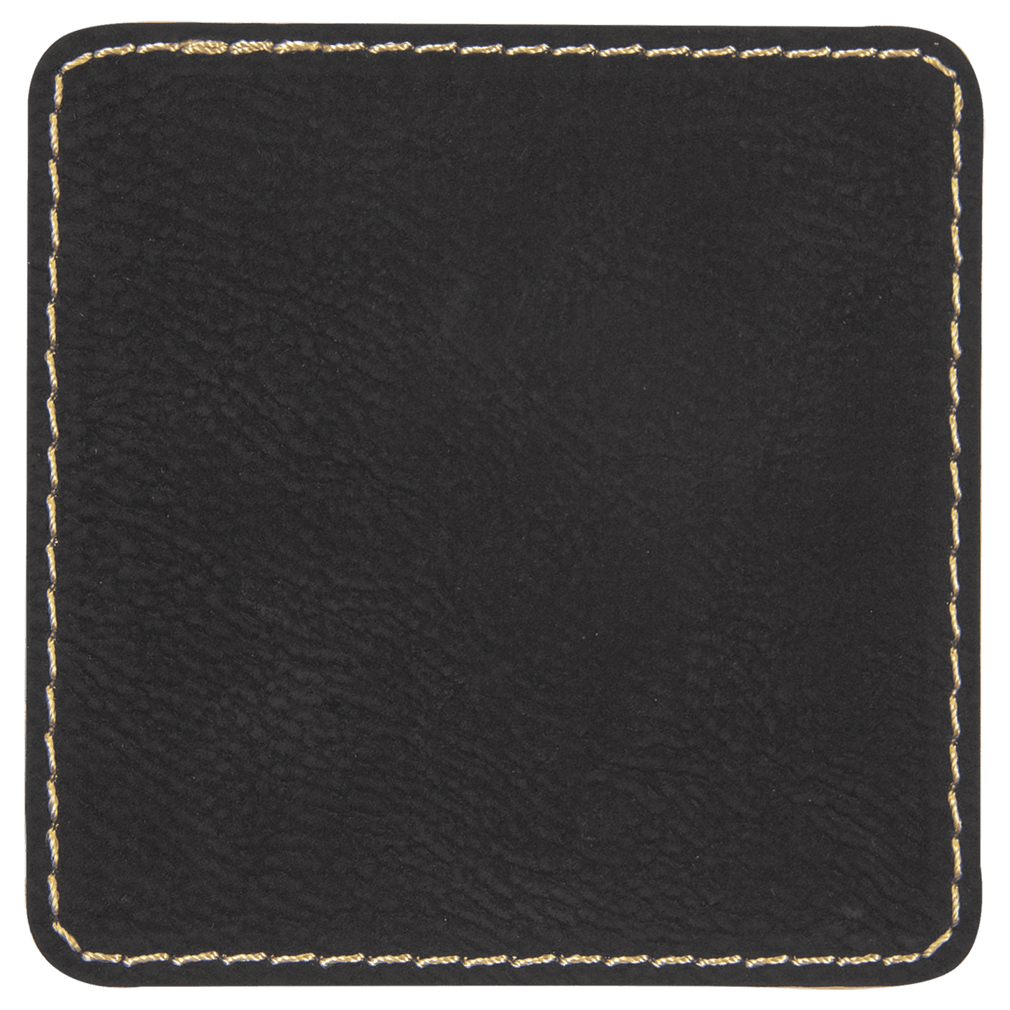 Black Engraves Gold Leatherette Patches - Heat Activated Adhesive - 10 pk. Various Shapes & Sizes