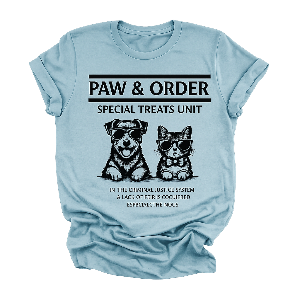 Paw & Order Shirt | Funny Dog & Cat Lover T-Shirt | Pet Lover Gift Tee