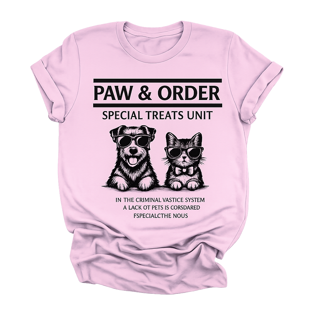 Paw & Order Shirt | Funny Dog & Cat Lover T-Shirt | Pet Lover Gift Tee