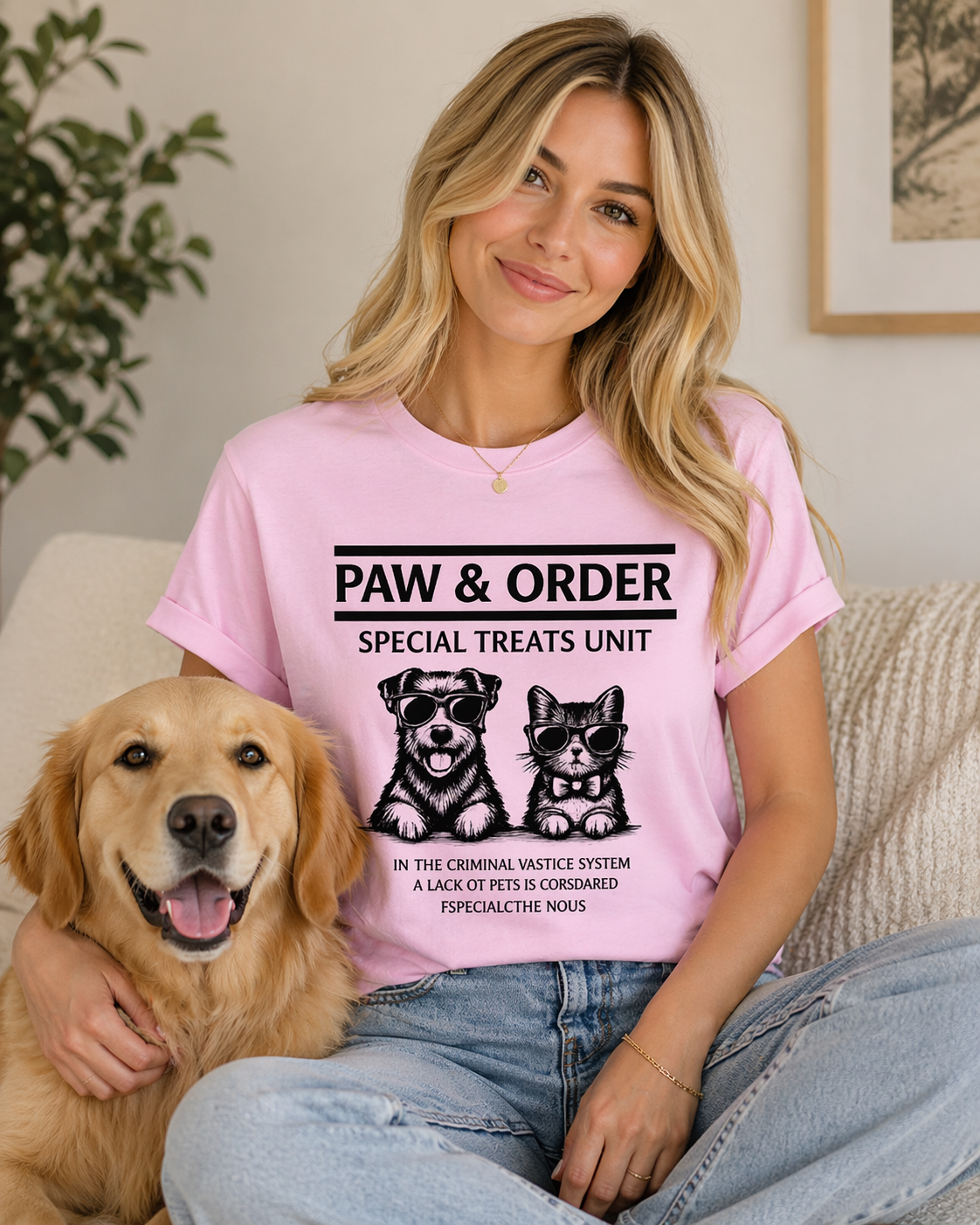 Paw & Order Shirt | Funny Dog & Cat Lover T-Shirt | Pet Lover Gift Tee