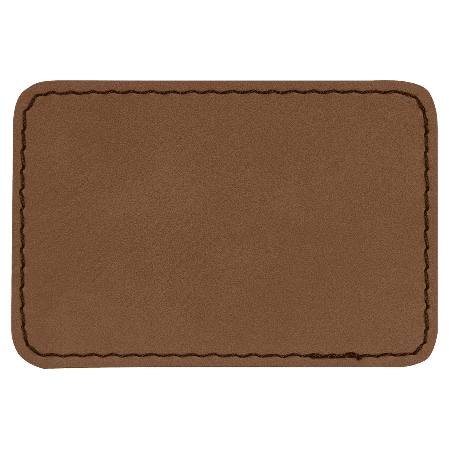 Dark Brown Engraves Black Leatherette Patches - Heat Activated Adhesive - 10 pk. Various Shapes & Sizes