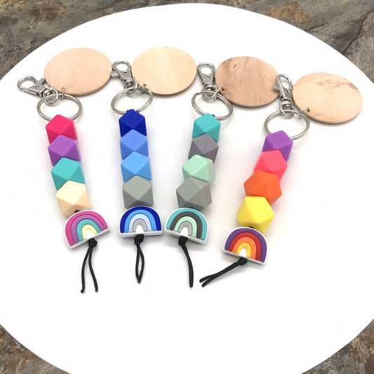Rainbow Keychain - 4 Colors To Choose From