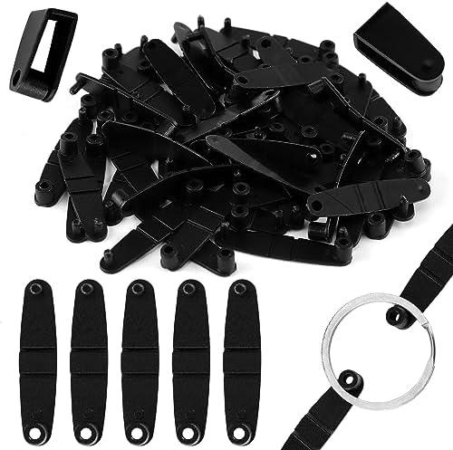 Keychain Connectors Black & Clear