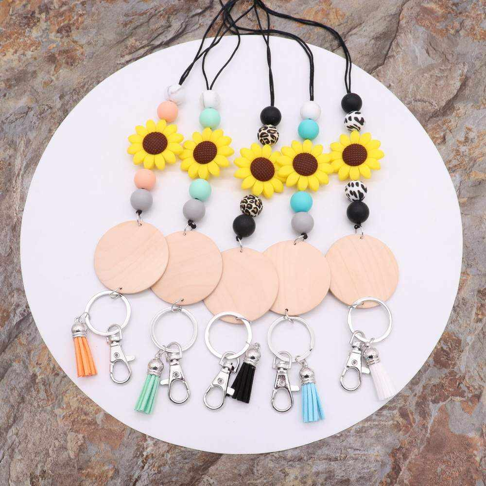 Sunflower Lanyard - 4 Colors To Choose From