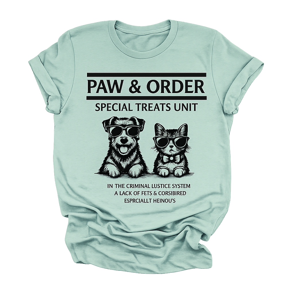 Paw & Order Shirt | Funny Dog & Cat Lover T-Shirt | Pet Lover Gift Tee