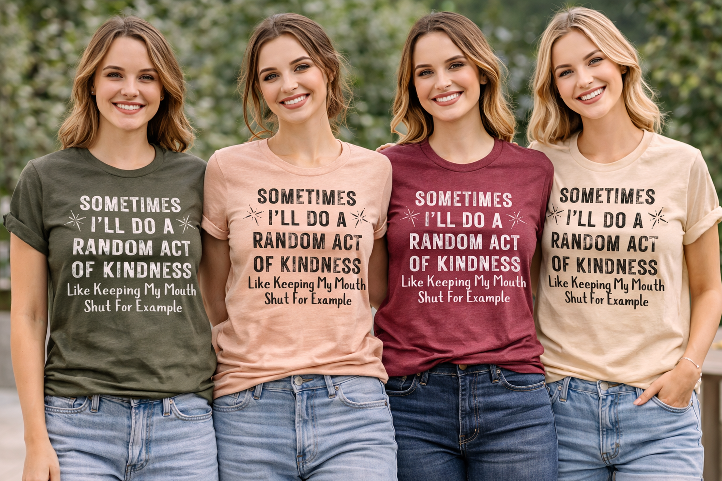 Sometimes I'll Do A Random Act of Kindness Graphic T-Shirt
