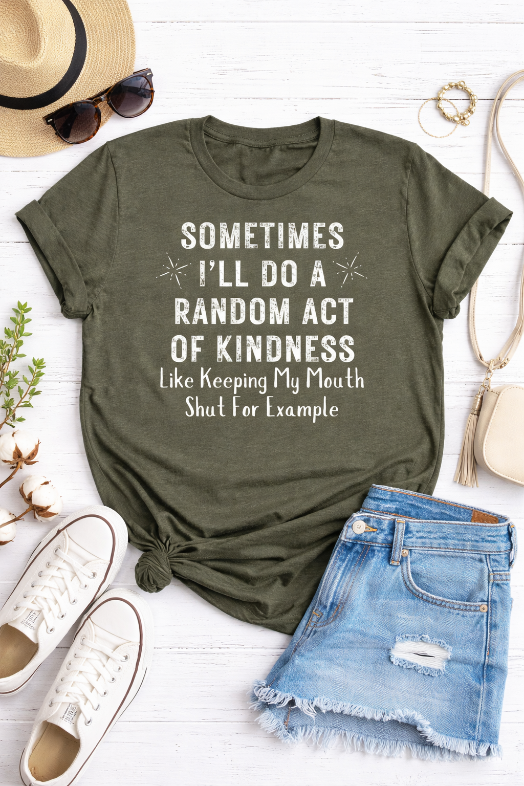Sometimes I'll Do A Random Act of Kindness Graphic T-Shirt