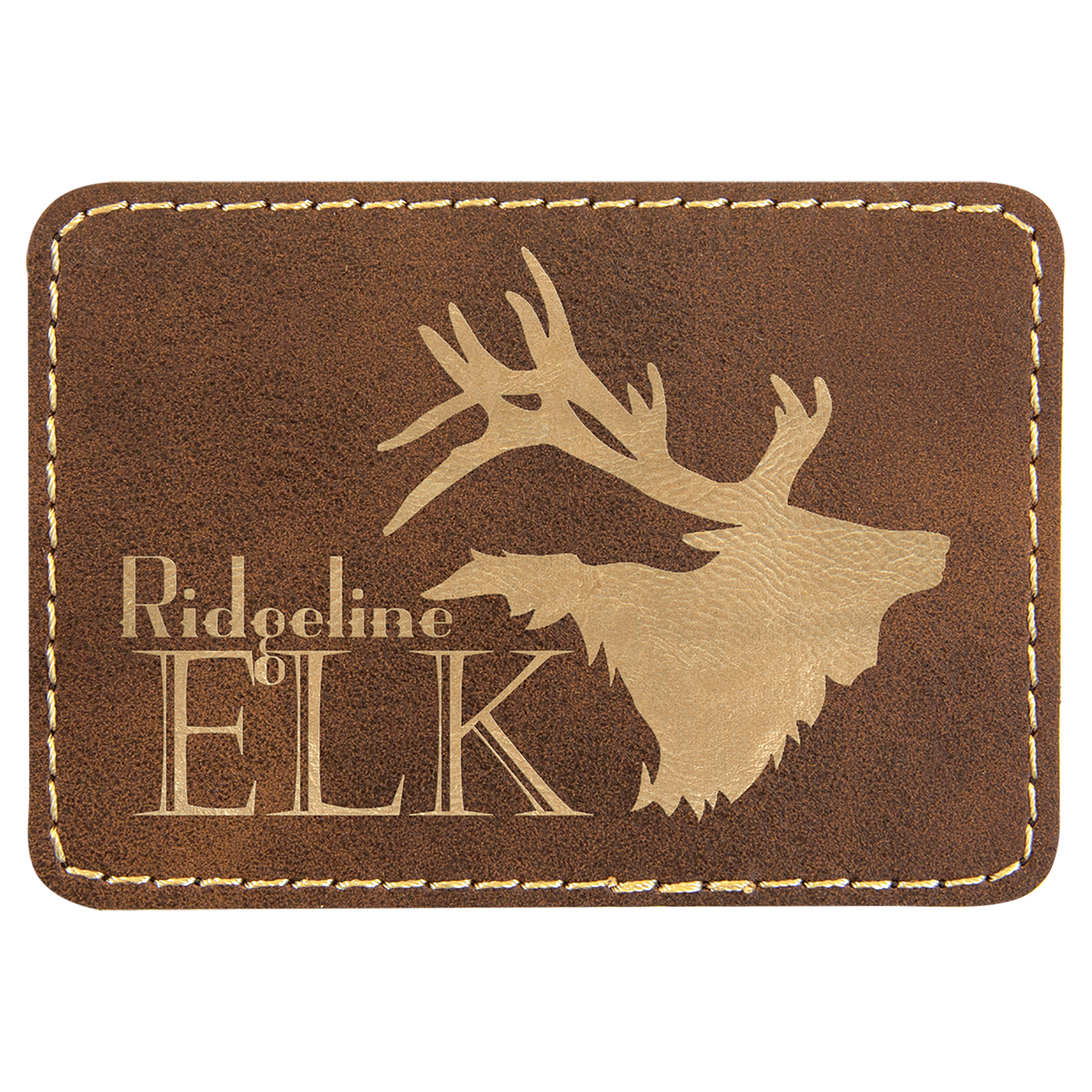 Rustic Engraves Gold Leatherette Patches - Heat Activated Adhesive - 10 pk. Various Shapes & Sizes