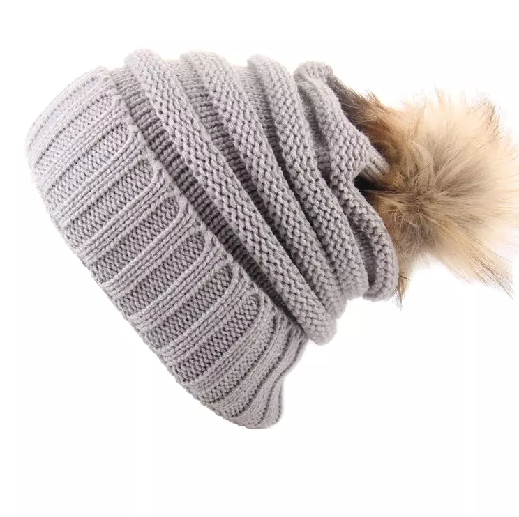 Kids Pom Pom Ski Hat