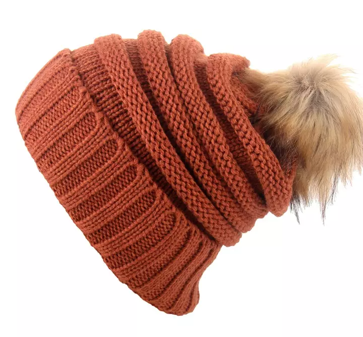 Kids Pom Pom Ski Hat