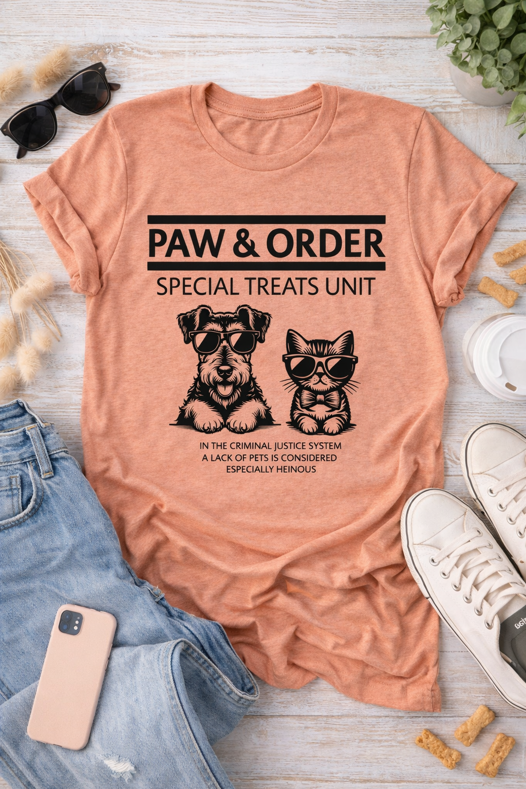 Paw & Order Shirt | Funny Dog & Cat Lover T-Shirt | Pet Lover Gift Tee