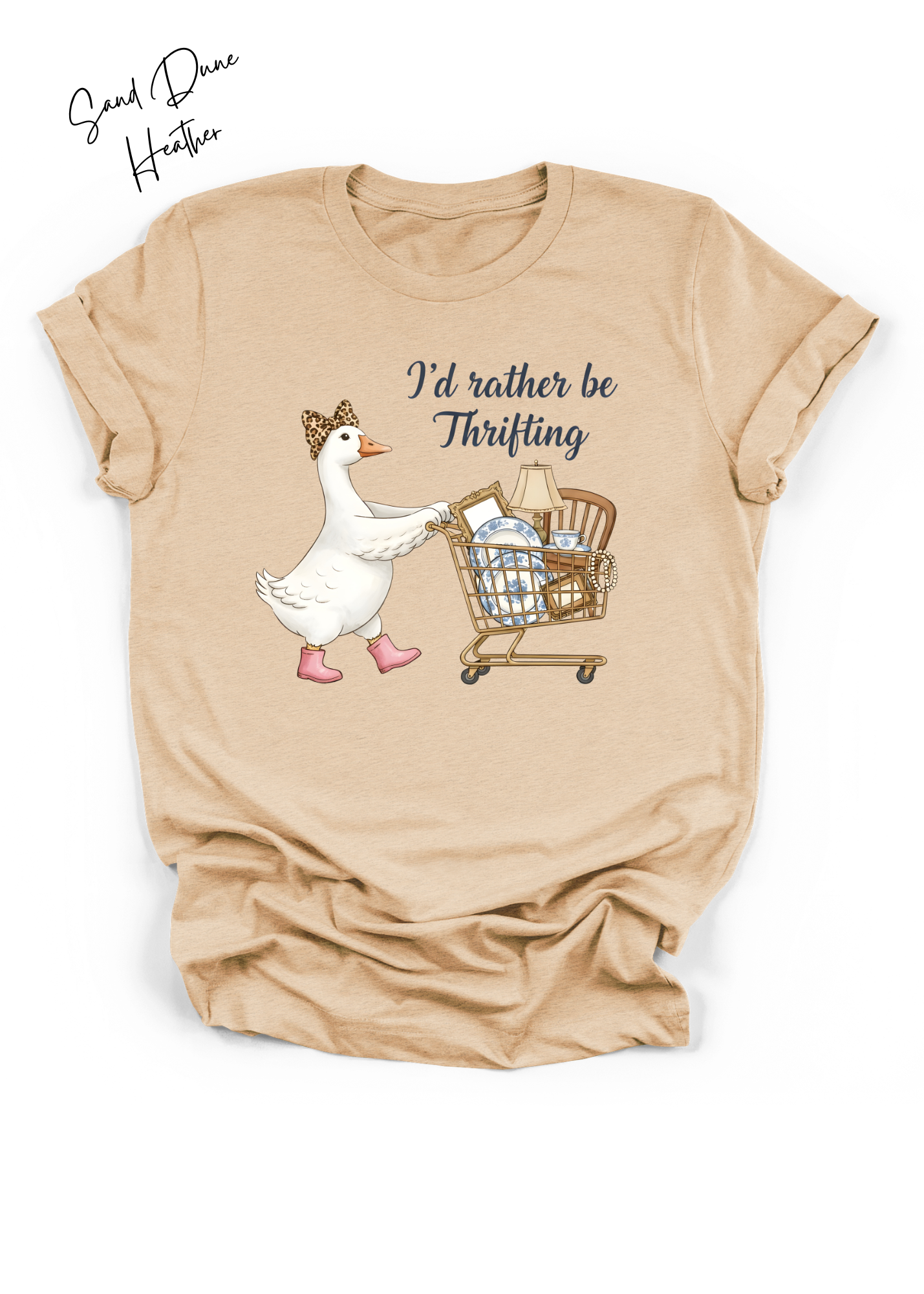 I’d Rather Be Thrifting Goose Graphic Tee