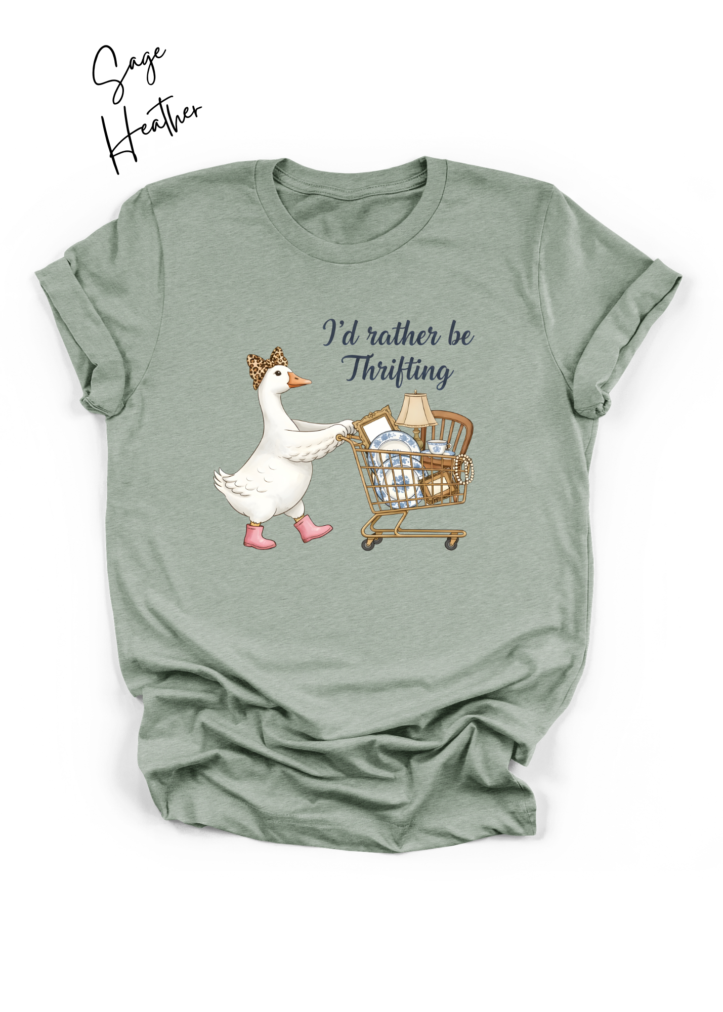 I’d Rather Be Thrifting Goose Graphic Tee