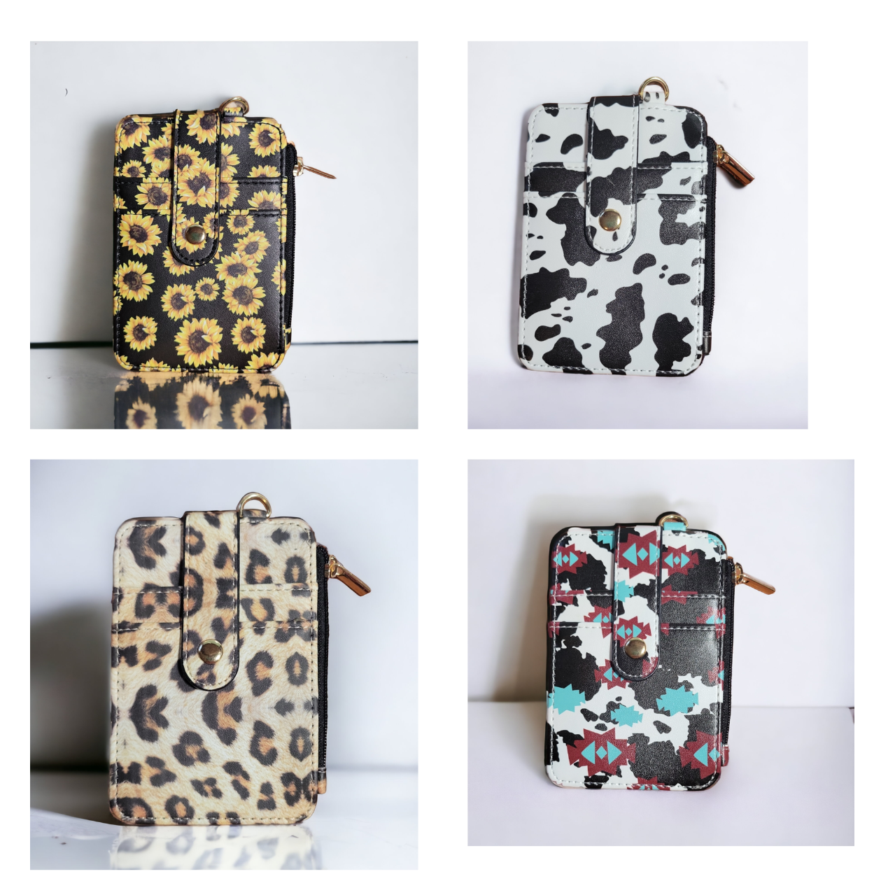 Zipper Card Holder - 4 to Choose From